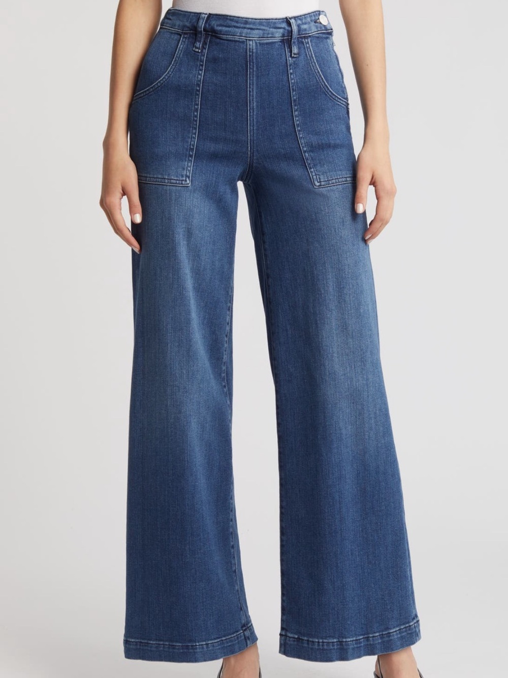 FRAME Francoise Wide Leg Jeans